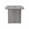 Bush Business Furniture 72W x 36D Boat Shaped Conference Table W/ Wood Base in Platinum Gray 99TB7236PG